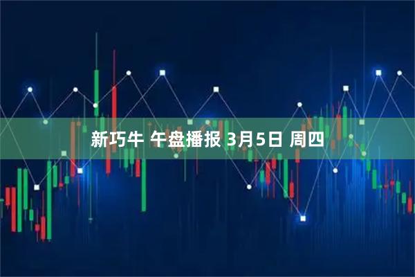 新巧牛 午盘播报 3月5日 周四