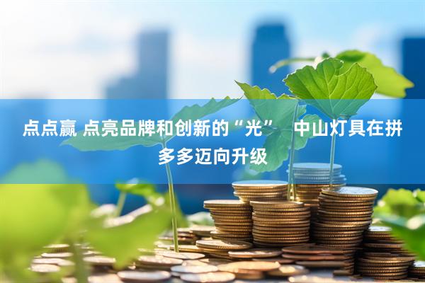 点点赢 点亮品牌和创新的“光”   中山灯具在拼多多迈向升级